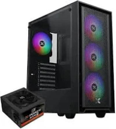 pc case keyttech black + power 600