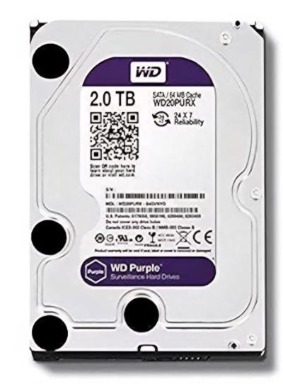 هارد 2 تيرا بيربل wd